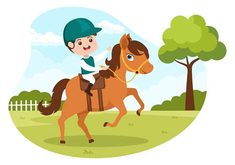 horse ride cartoon|horse back riding cartoon.